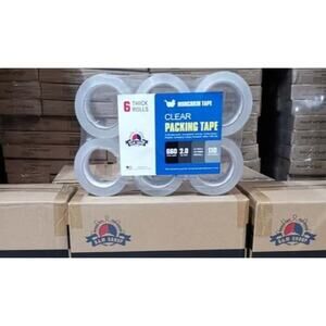 BRAND NEW - 6 PACK - Clear Tape - 1.89"x110yds - 330 feet - 2Mil